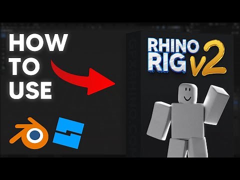 How to use the FREE Rhino Rig V2 || Blender Roblox Rig
