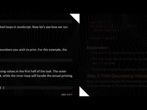 How to Print an Increase and Decrease Array in JavaScript