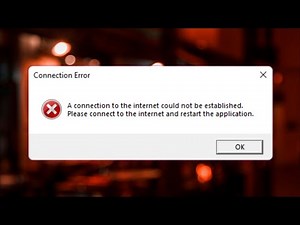 Microsoft Outlook - Connection Error - A Connection To The Internet Could Not Be Established - Fix
