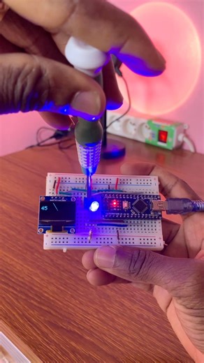 16K views · 106 reactions | Controlling RGB LED through Potentiometer and OLED Display using Arduino #oleddisplay #rgbled #potentiometer | Upload Ideas with Itamar | Facebook