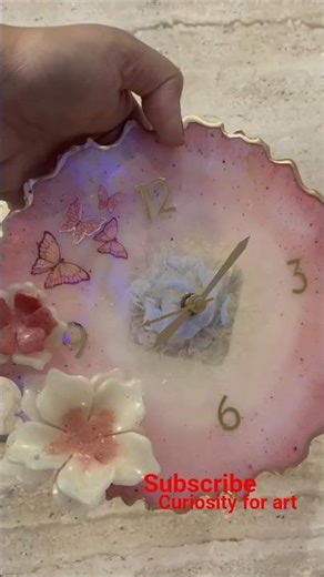 learn easy Resin clock making technique#resinartideas #resinart #epoxyresin #diycrafts