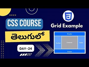 CSS grid example | CSS grid layout in Telugu | CSS grid template | CSS tutorials | CSS grid layout