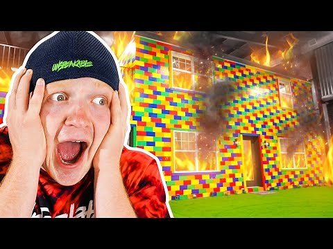 MY LEGO HOUSE CAUGHT ON FIRE!