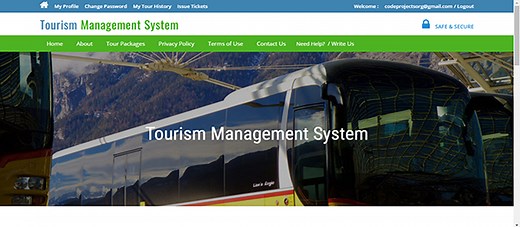 Tourism Management System Using PHP With Source Code - Source Code & Projects