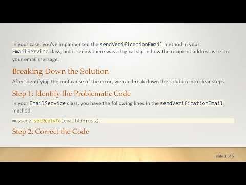 Resolving the No recipient addresses Error in Mail Sending with Spring Boot and Mailtrap