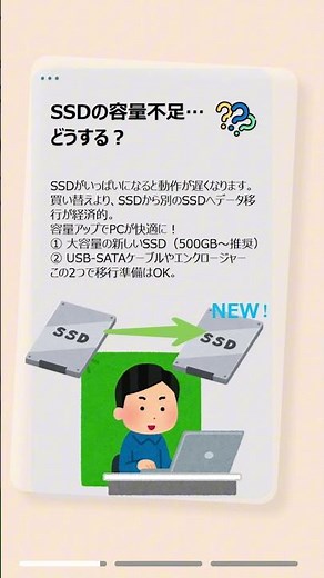 SSDからSSDへ！最速でデータを丸ごと移行する方法