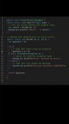 Using Try-Catch-Finally Blocks in Java for Exception Handling