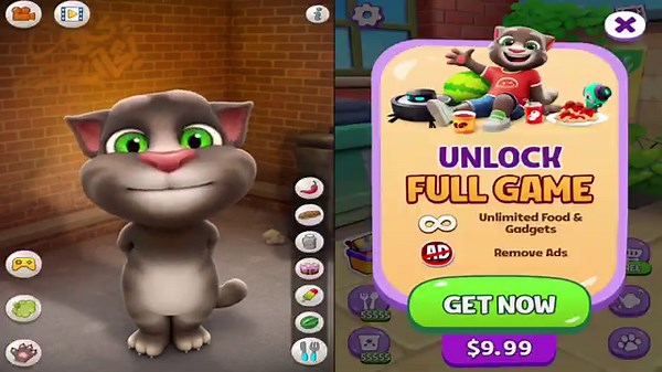 Talking Tom Cat 2016 vs Talking Tom Cat 2025 - iOS/Android Versions Gameplay Compare