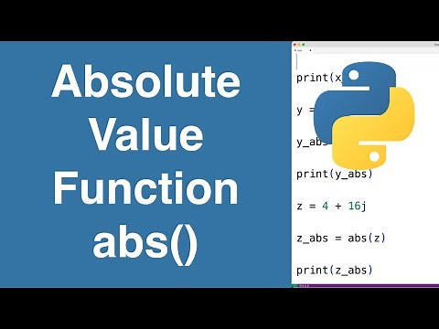 Absolute Value Function abs() | Python Tutorial