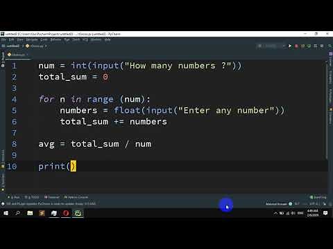 How to find average of N numbers in Python