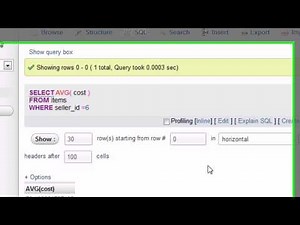 MySQL Database Tutorial - 18 - More on Aggregate Functions