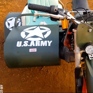 How to make Sidecar for motorcycle Partner: 2T-DIY | Crafty School