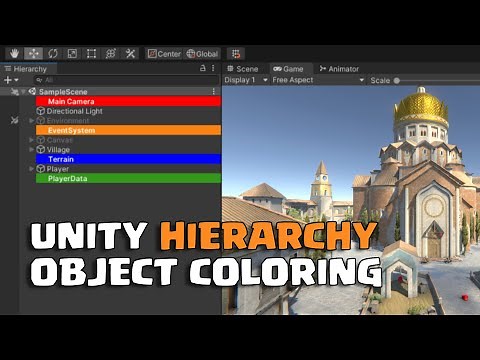 Unity Hierarchy Object Coloring - Easy Tutorial (2022)