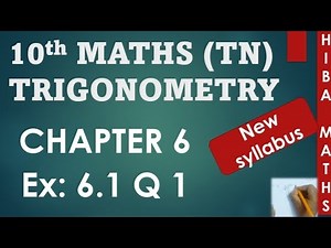 10th maths chapter 6 exercise 6.1 question 1 tn samacheer hiba maths