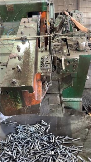 Roll Threading Machine 🔩 Watch Massive Bolts Get Perfect Threads #viralshort #shortfeed #fypviral