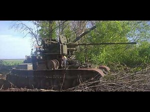 The Most Embarrassing Tank Yet Sent to Ukraine -- Hybrid T-55 Mounted with S-60 AA Cannon