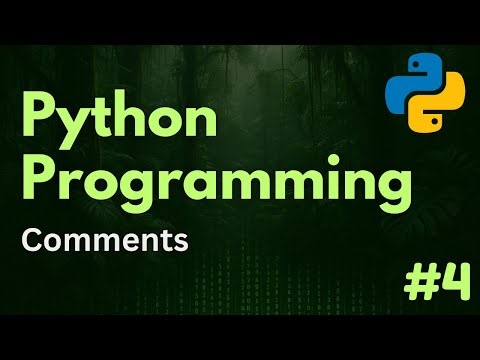Comments | Python Programming Ep. 4