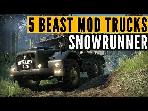 SnowRunner TOP 5 best mods: BIG & OP edition (4K 60FPS)