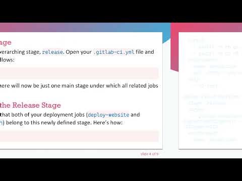 How to Create a Nested Stage in GitLab CI/CD for Your Workflow