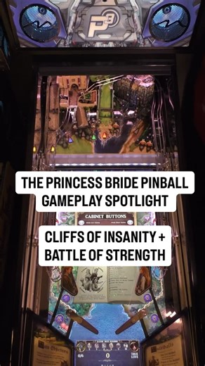 Princess Bride pinball gameplay? As you wish! Here’s a look at the Cliffs of Insanity and Battle of Strength modes! #Pinball #PrincessBride #ThePrincessBride #PinballEvolved | Multimorphic: Pinball Evolved