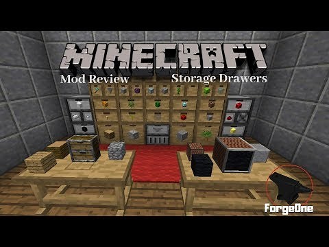 Storage Drawers - Minecraft Mod Review (1.12.2)