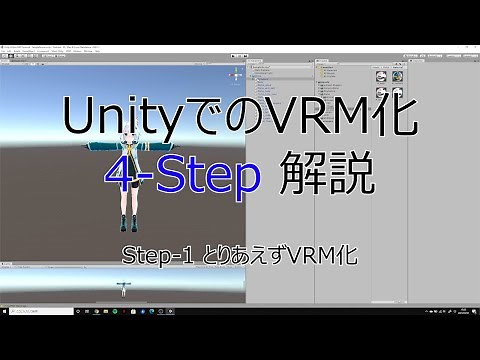UnityによるVRM化解説 Step1 とりあえずVRM化