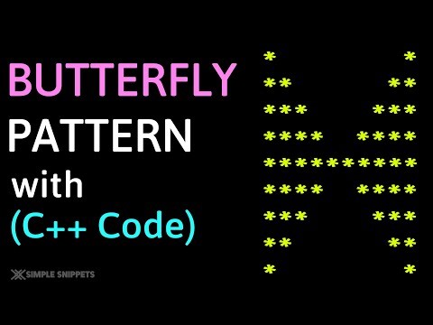 Butterfly Pattern Printing (With C++ Code) | Step-by-Step Explanation | Pattern Printing Programs