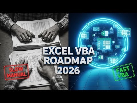 Excel VBA Roadmap: From Zero to Hero Guide | Stop Copy-Pasting! Automate Boring Tasks with Excel VBA