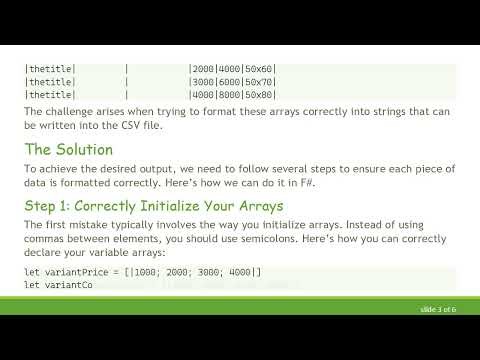 How to Write a CSV File from a String and Array in F#