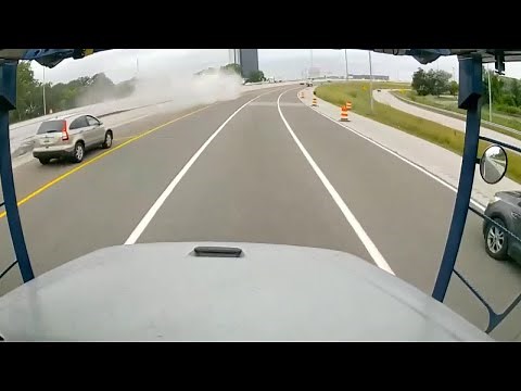 Video shows tanker truck crashing on I-75, explodes