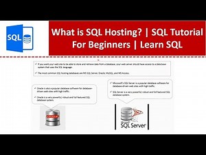 What is SQL Hosting? | SQL Tutorial For Beginners | Learn SQL