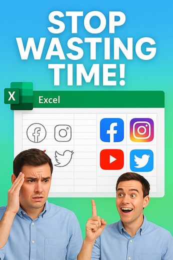 Stop Designing Social Media Logos in Excel - Load Them Online in Seconds! You’re wasting time recreating logos manually when Excel can import them instantly. In this quick tutorial, I’ll show you how to load official social media icons directly from the web-no design skills needed! #ExcelTips #OfficeHacks #ExcelShortcuts #ProductivityTools #DesignInExcel #ExcelTricks #MSExcel #WorkSmarter Why You Should Watch This Video: Instantly insert official brand logos without designing them Save time and 