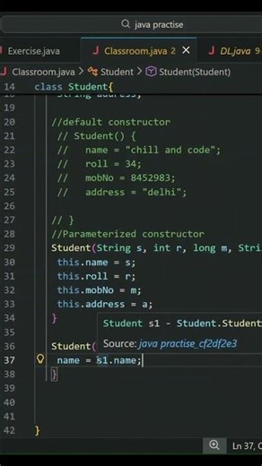 CLONE() VS COPY CONSTRUCTOR IN JAVA! 🤯#coding #chillandcode #codeprep #correctcoding