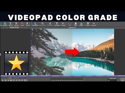 VideoPad Color Grade Tutorial