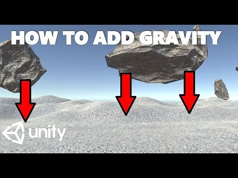 HOW TO TURN ON GRAVITY IN UNITY TUTORIAL