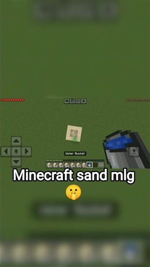 how to do sand mlg in Minecraft water bucket