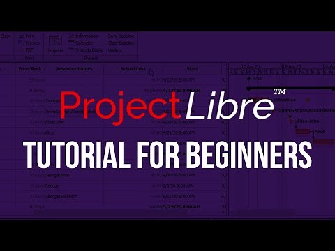 ProjectLibre tutorial for beginners. How to use project management software?