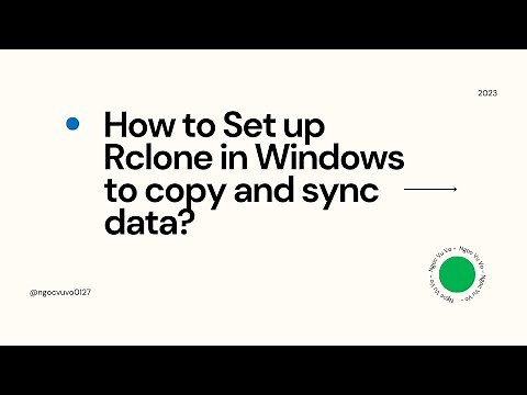 Rclone Tutorial #1 - Set up Rclone in Windows to copy and sync data?