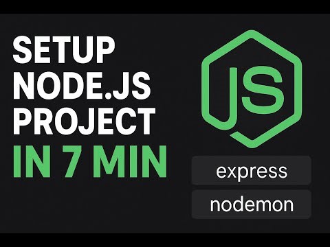 Setup Nodejs project | AU matrix | Setup nodejs project in 7 minutes