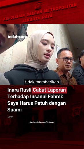 Inara Rusli Cabut Laporan Penipuan Insanul Fahmi