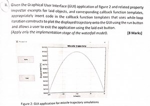 Given the Graphical User Interface (GUI) application of figure ... | Filo