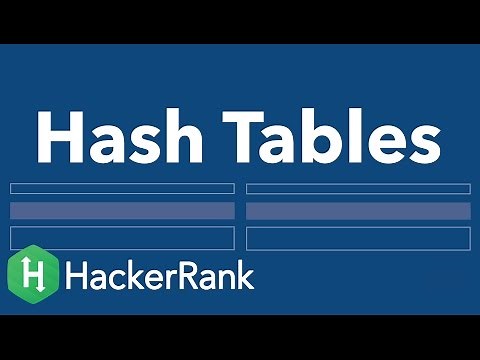 Data Structures: Hash Tables