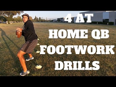 4 AT HOME QB Footwork Drills