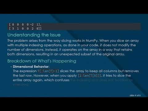 How to Correctly Slice a NumPy Array in Python