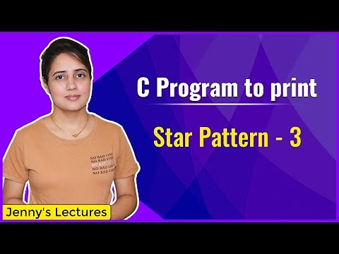 Star Pattern 3 | Printing Pattern in C | C Programming Tutorials