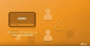 You can take Amazon WorkSpaces anywhere you or your employees go with the new Samsung Galaxy S8, and DeX Station. Learn more in our video. | Amazon Web Services