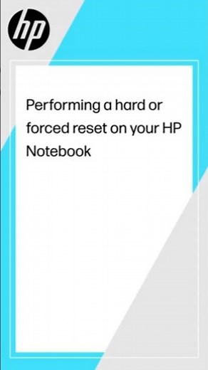Performing a hard or forced reset on your HP notebook #shorts