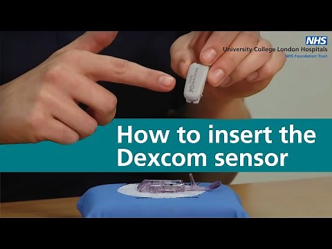 How to insert the Dexcom sensor