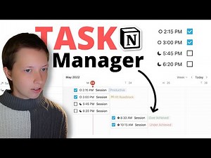 Notion Task Manager and Productivity Tracker (Free Template)