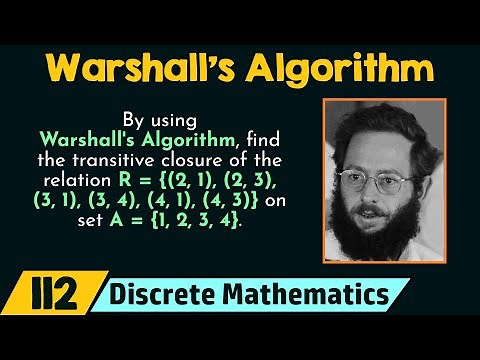 Warshall's Algorithm (Finding the Transitive Closure)